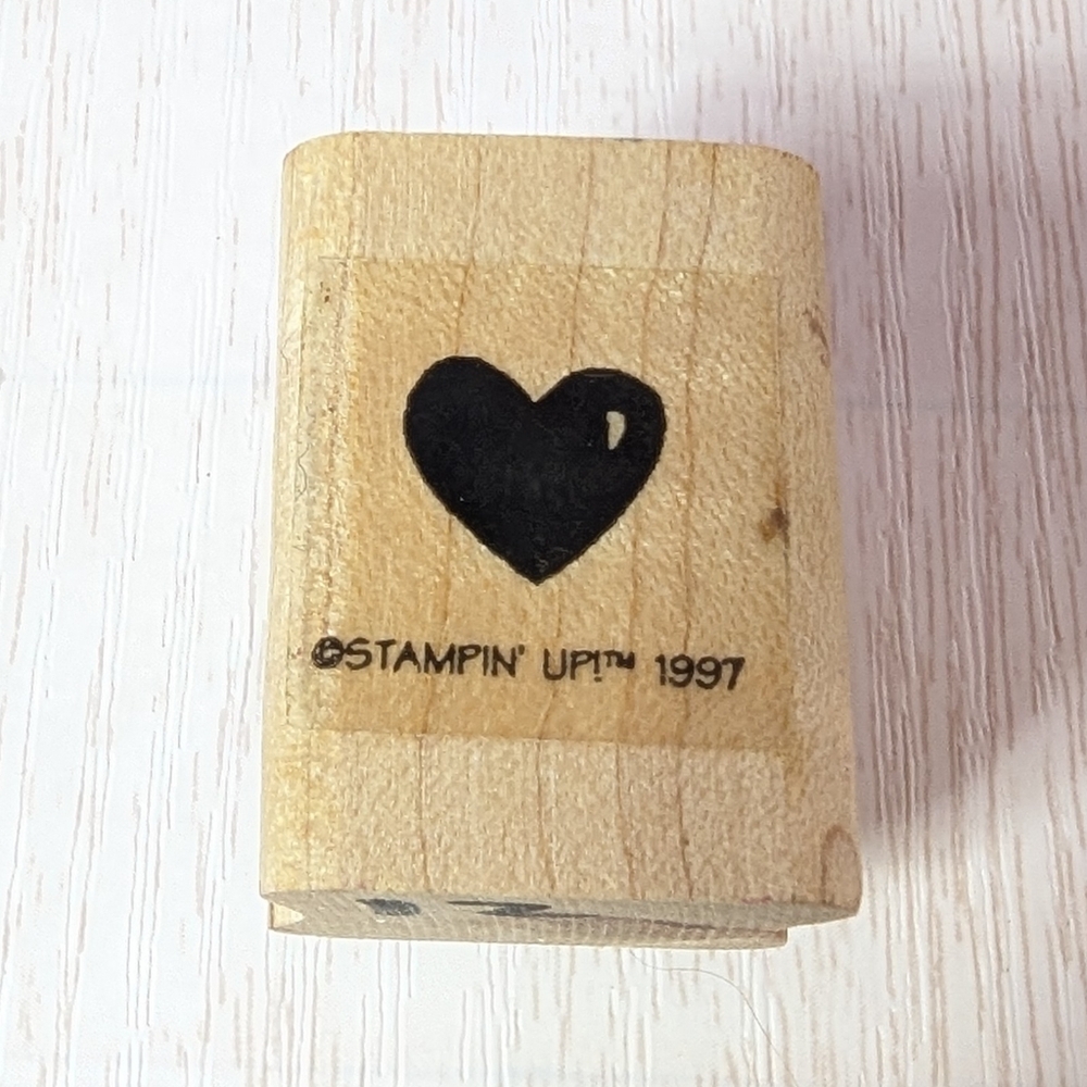 Stampin' Up! Heart Wooden Stamp